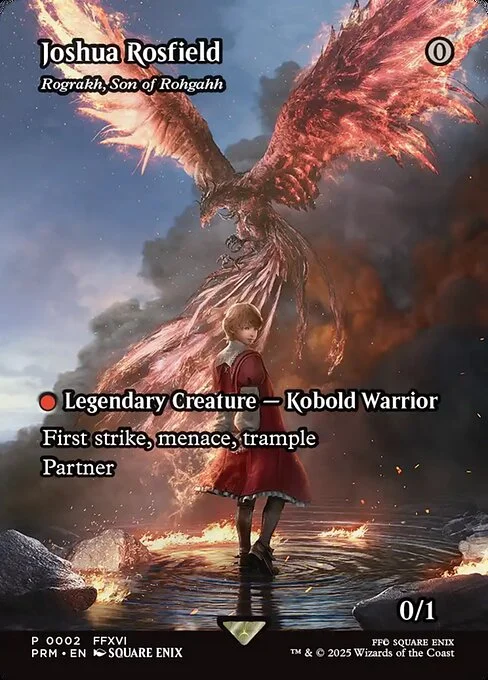 Rograkh, Son of Rohgahh, carta Magic di tipo Legendary Creature — Kobold Warrior illustrata da Square Enix