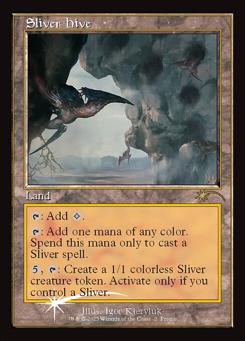 Sliver Hive, carta Magic di tipo Land illustrata da Igor Kieryluk