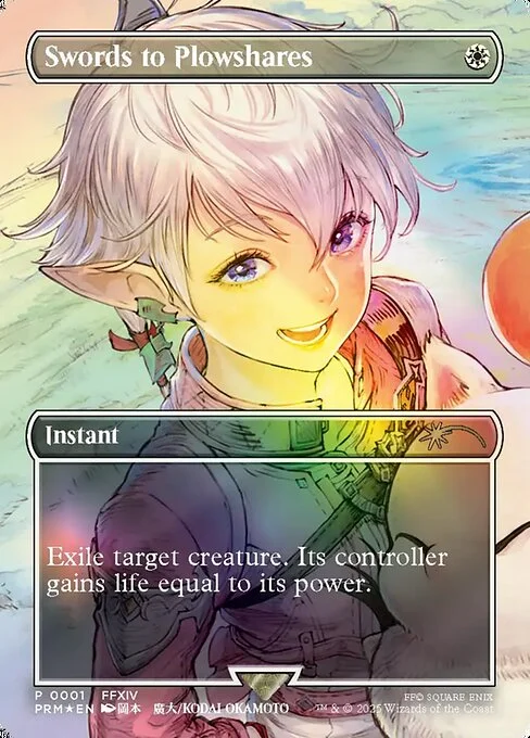 Swords to Plowshares, carta Magic di tipo Instant illustrata da Kodai Okamoto