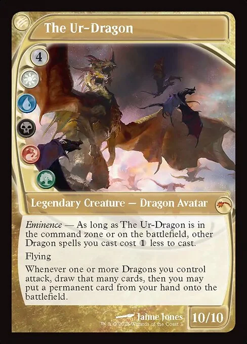 The Ur-Dragon, carta Magic di tipo Legendary Creature — Dragon Avatar illustrata da Jaime Jones