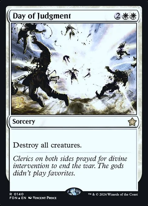 Day of Judgment, carta Magic di tipo Sorcery illustrata da Vincent Proce