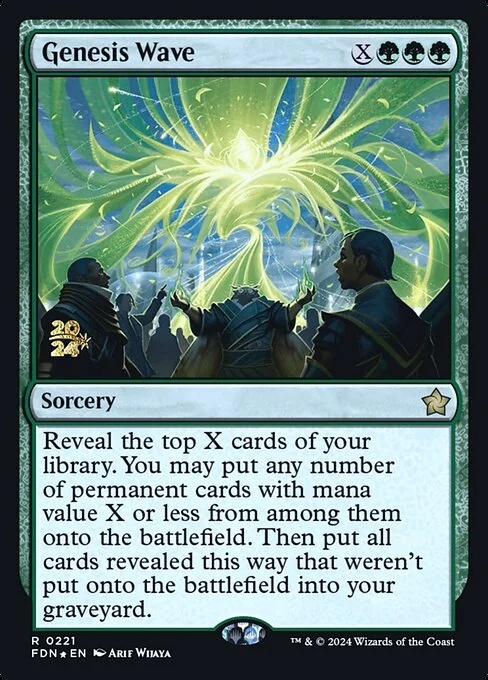 Genesis Wave, carta Magic di tipo Sorcery illustrata da Arif Wijaya