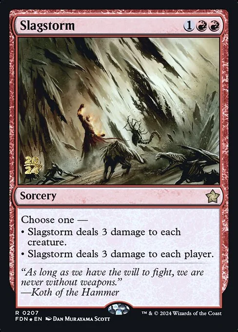 Slagstorm, carta Magic di tipo Sorcery illustrata da Dan Murayama Scott