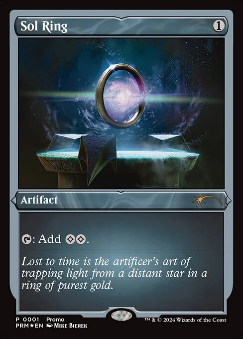 Sol Ring, carta Magic di tipo Artifact illustrata da Mike Bierek