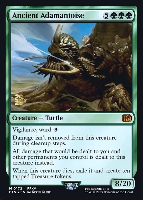 Ancient Adamantoise, carta Magic di tipo Creature — Turtle illustrata da Kevin Glint