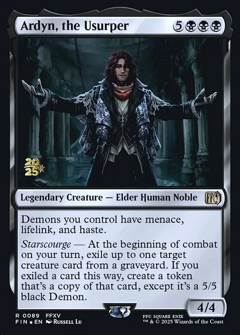 Ardyn, the Usurper, carta Magic di tipo Legendary Creature — Elder Human Noble illustrata da Russell Dongjun Lu