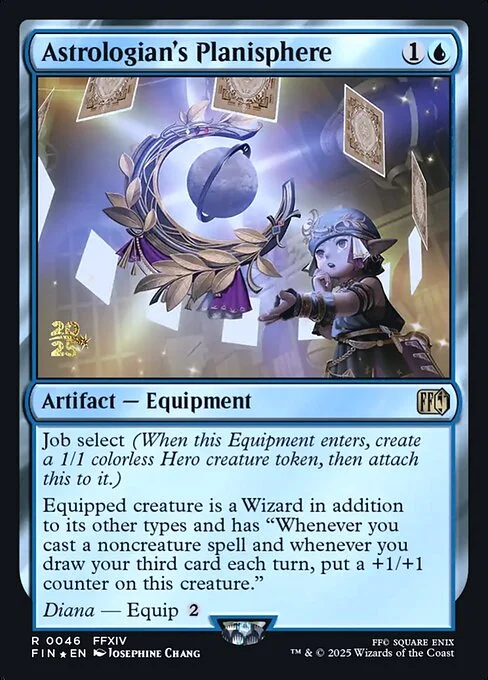 Astrologian's Planisphere, carta Magic di tipo Artifact — Equipment illustrata da Josephine Chang