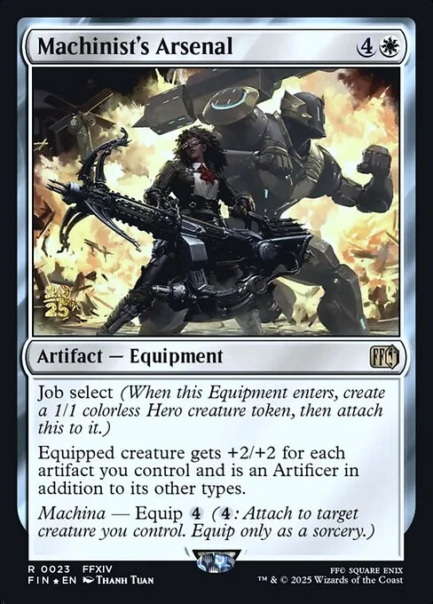 Machinist's Arsenal, carta Magic di tipo Artifact — Equipment illustrata da Thanh Tuấn
