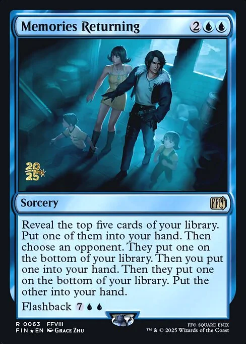 Memories Returning, carta Magic di tipo Sorcery illustrata da Grace Zhu