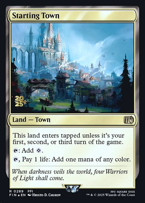 Starting Town, carta Magic di tipo Land — Town illustrata da Hristo D. Chukov