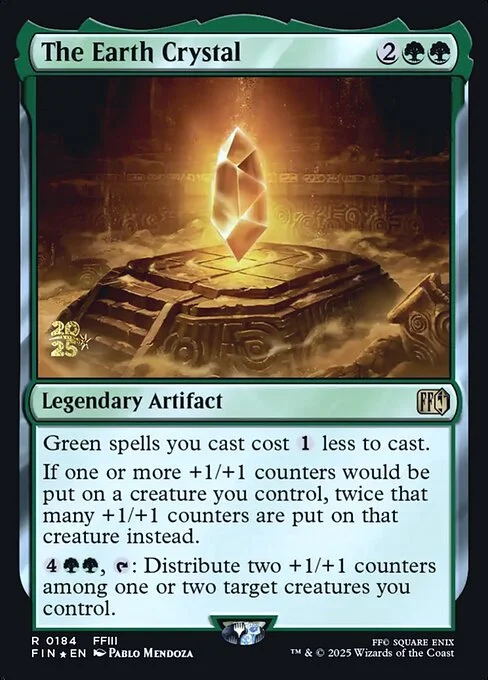 The Earth Crystal, carta Magic di tipo Legendary Artifact illustrata da Pablo Mendoza