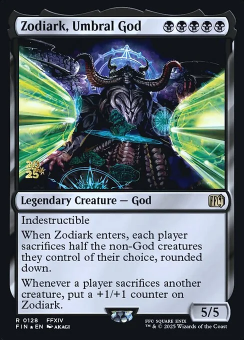 Zodiark, Umbral God, carta Magic di tipo Legendary Creature — God illustrata da AKAGI