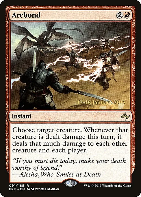 Arcbond, carta Magic di tipo Instant illustrata da Slawomir Maniak