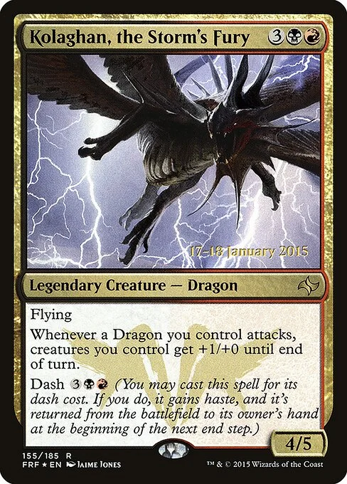 Kolaghan, the Storm's Fury, carta Magic di tipo Legendary Creature — Dragon illustrata da Jaime Jones