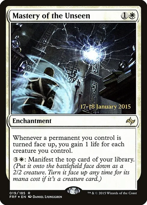 Mastery of the Unseen, carta Magic di tipo Enchantment illustrata da Daniel Ljunggren