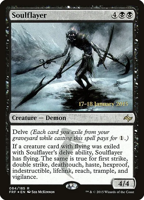 Soulflayer, carta Magic di tipo Creature — Demon illustrata da Seb McKinnon