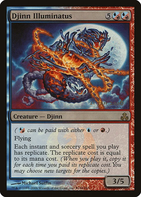 Djinn Illuminatus, carta Magic di tipo Creature — Djinn illustrata da Michael Sutfin