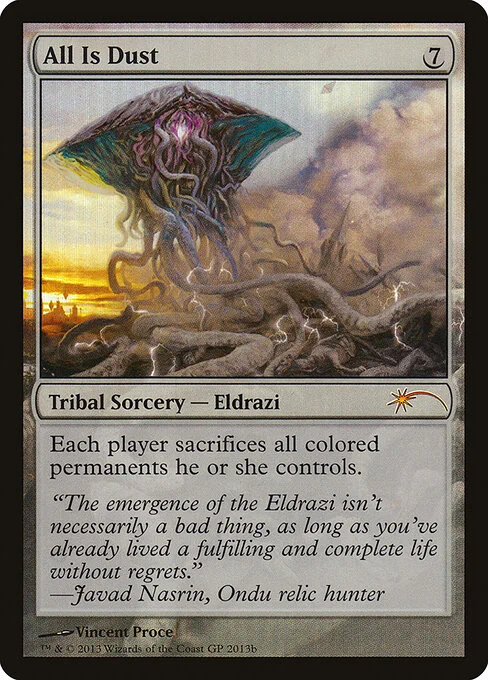 All Is Dust, carta Magic di tipo Kindred Sorcery — Eldrazi illustrata da Vincent Proce