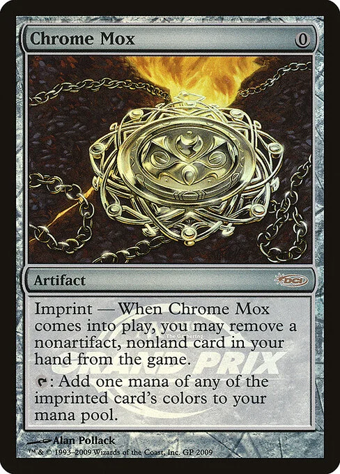 Chrome Mox, carta Magic di tipo Artifact illustrata da Alan Pollack
