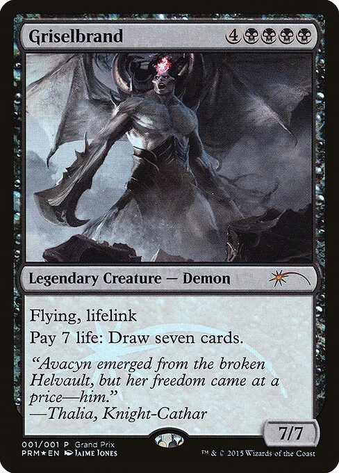 Griselbrand, carta Magic di tipo Legendary Creature — Demon illustrata da Jaime Jones