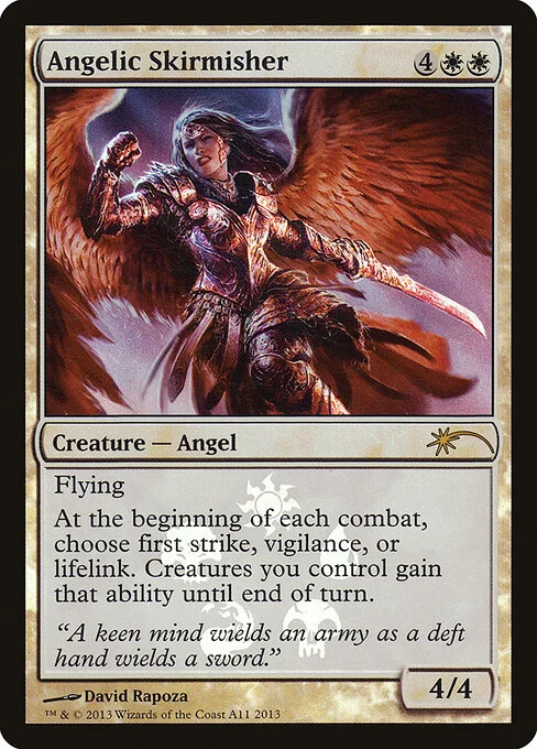 Angelic Skirmisher, carta Magic di tipo Creature — Angel illustrata da David Rapoza