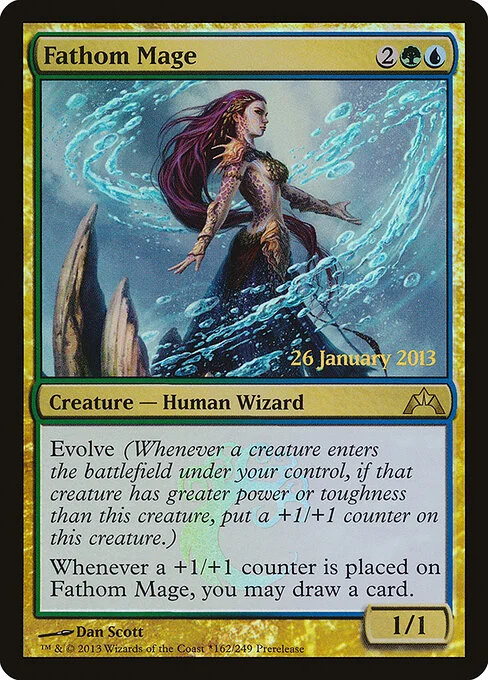 Fathom Mage, carta Magic di tipo Creature — Human Wizard illustrata da Dan Murayama Scott