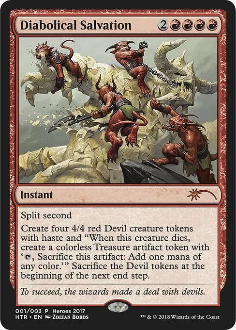 Diabolical Salvation, carta Magic di tipo Instant illustrata da Zoltan Boros