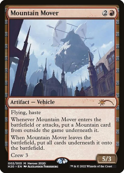 Mountain Mover, carta Magic di tipo Artifact — Vehicle illustrata da Alexander Forssberg
