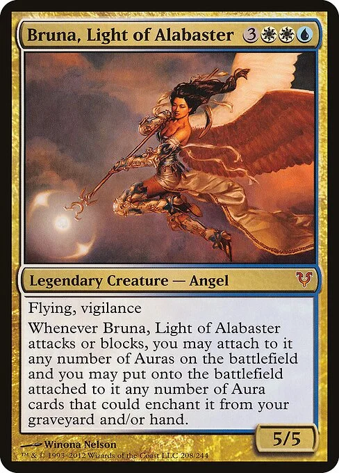 Bruna, Light of Alabaster, carta Magic di tipo Legendary Creature — Angel illustrata da Winona Nelson