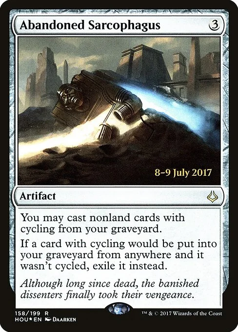 Abandoned Sarcophagus, carta Magic di tipo Artifact illustrata da Daarken