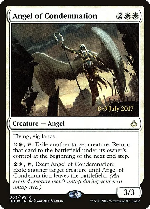 Angel of Condemnation, carta Magic di tipo Creature — Angel illustrata da Slawomir Maniak