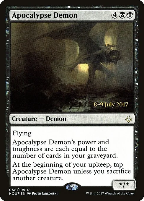 Apocalypse Demon, carta Magic di tipo Creature — Demon illustrata da Piotr Jabłoński