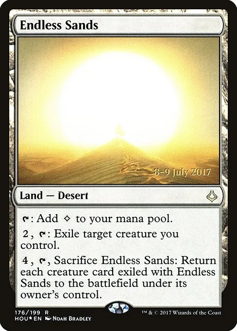 Endless Sands, carta Magic di tipo Land — Desert illustrata da Noah Bradley