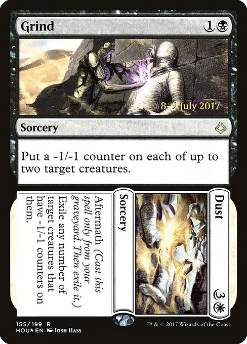 Grind // Dust, carta Magic di tipo Sorcery // Sorcery illustrata da Josh Hass