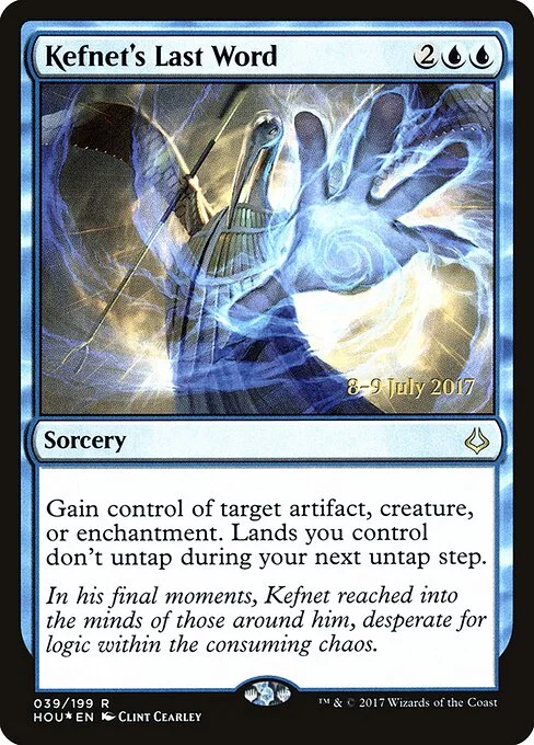 Kefnet's Last Word, carta Magic di tipo Sorcery illustrata da Clint Cearley