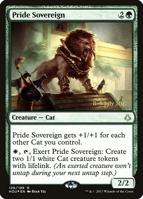Pride Sovereign, carta Magic di tipo Creature — Cat illustrata da Ryan Yee