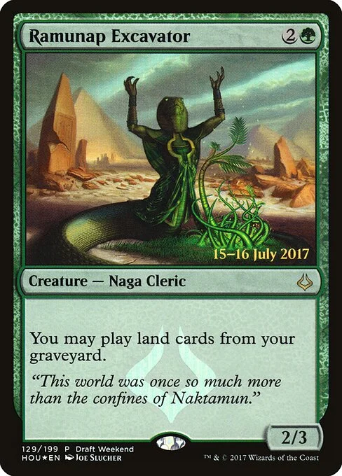 Ramunap Excavator, carta Magic di tipo Creature — Snake Cleric illustrata da Joe Slucher