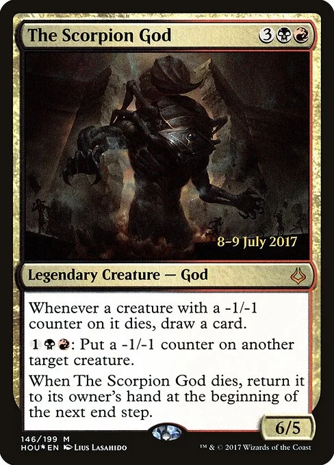 The Scorpion God, carta Magic di tipo Legendary Creature — God illustrata da Lius Lasahido