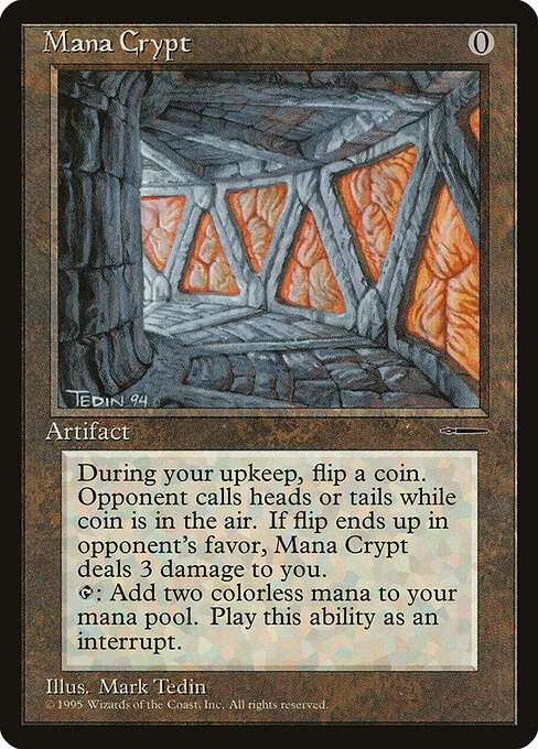Mana Crypt, carta Magic di tipo Artifact illustrata da Mark Tedin