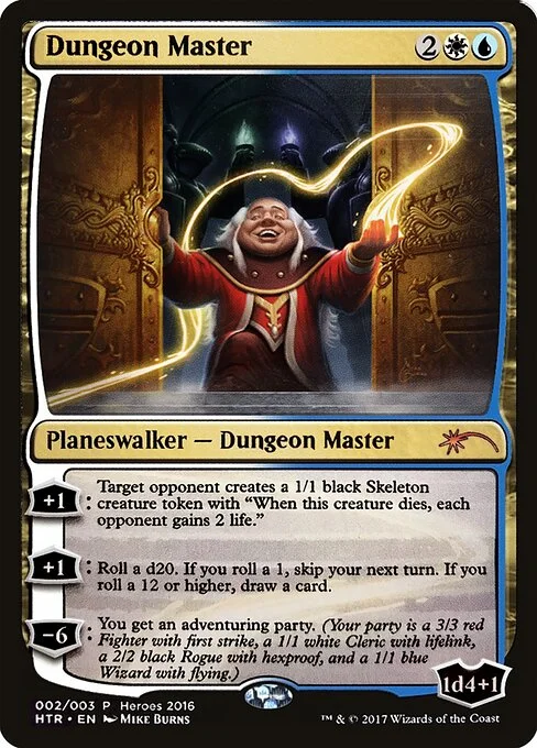 Dungeon Master, carta Magic di tipo Legendary Planeswalker — Dungeon Master illustrata da Mike Burns