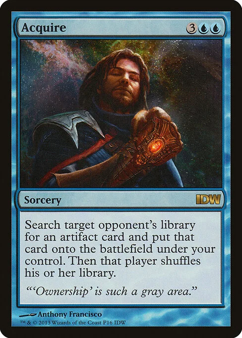 Acquire, carta Magic di tipo Sorcery illustrata da Anthony Francisco