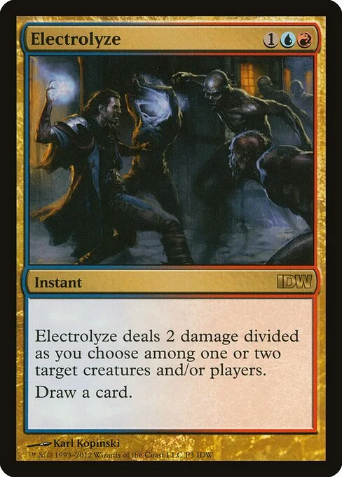 Electrolyze, carta Magic di tipo Instant illustrata da Karl Kopinski