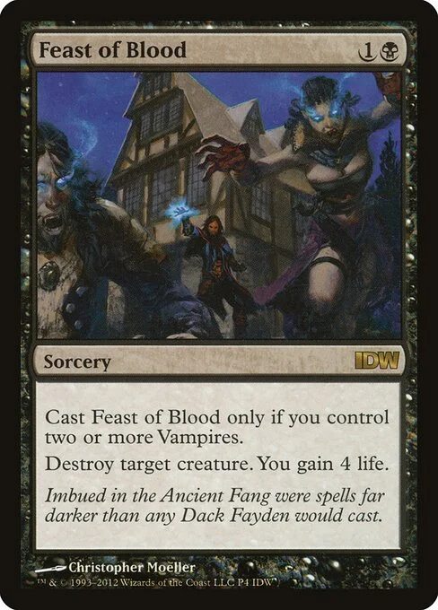 Feast of Blood, carta Magic di tipo Sorcery illustrata da Christopher Moeller