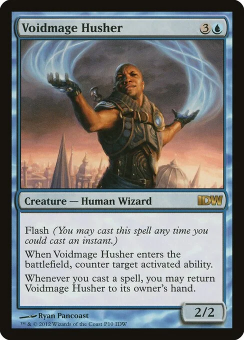 Voidmage Husher, carta Magic di tipo Creature — Human Wizard illustrata da Ryan Pancoast