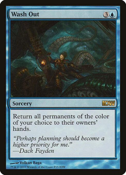 Wash Out, carta Magic di tipo Sorcery illustrata da Volkan Baǵa