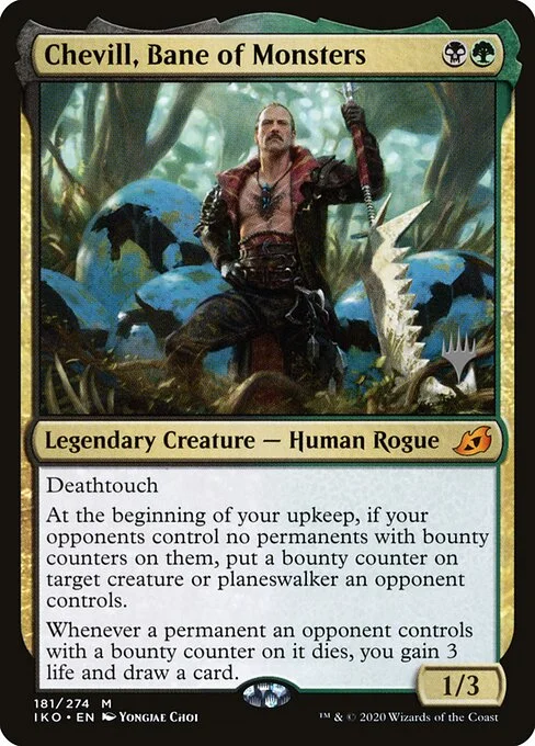 Chevill, Bane of Monsters, carta Magic di tipo Legendary Creature — Human Rogue illustrata da Yongjae Choi