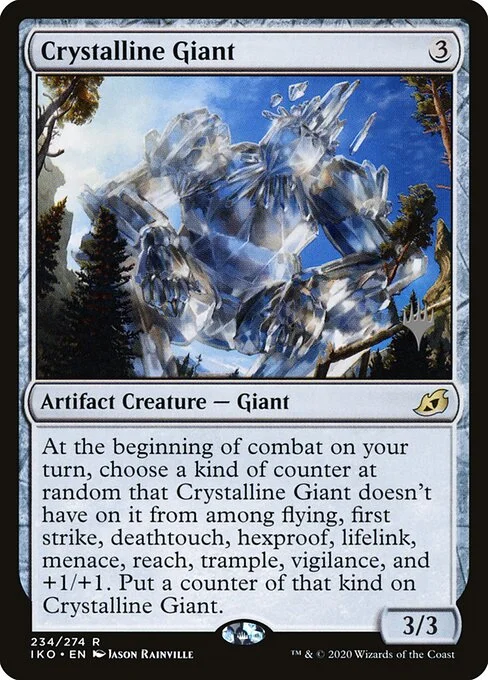 Crystalline Giant, carta Magic di tipo Artifact Creature — Giant illustrata da Jason Rainville