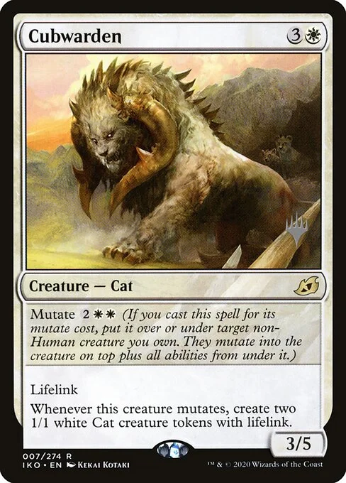 Cubwarden, carta Magic di tipo Creature — Cat illustrata da Kekai Kotaki