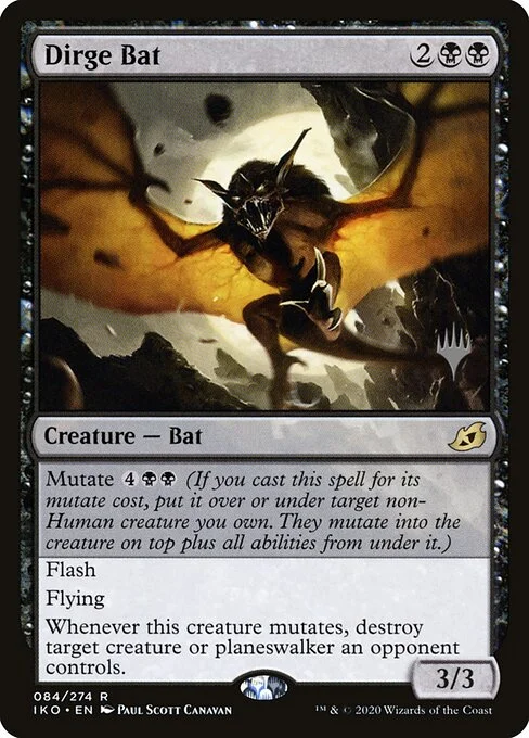 Dirge Bat, carta Magic di tipo Creature — Bat illustrata da Paul Scott Canavan