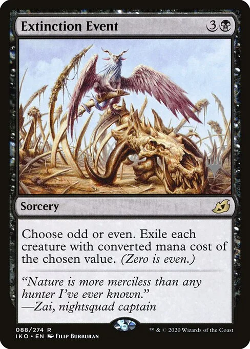 Extinction Event, carta Magic di tipo Sorcery illustrata da Filip Burburan